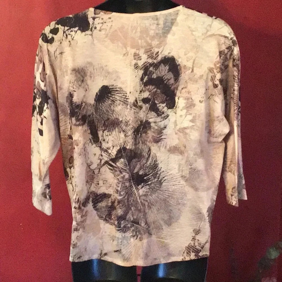 FRENCH BLUE ABSTRACT TOP SIZE M - Picture 4 of 5